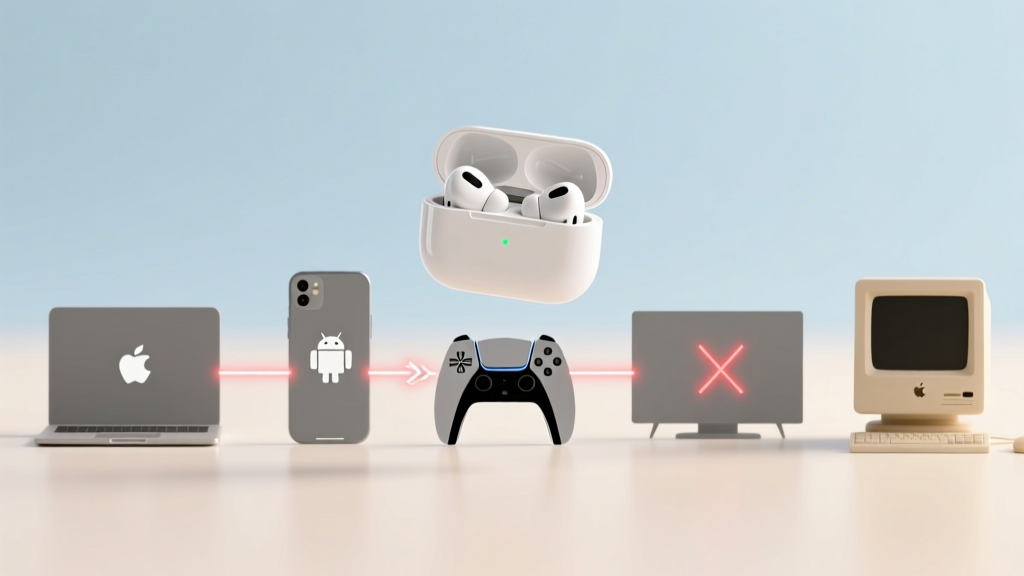 Can you hook up Apple wireless headphones to anything? Yes—but not all devices work the same way: here’s exactly which connections succeed (and which silently fail) across Windows PCs, Android phones, gaming consoles, smart TVs, and older Macs.