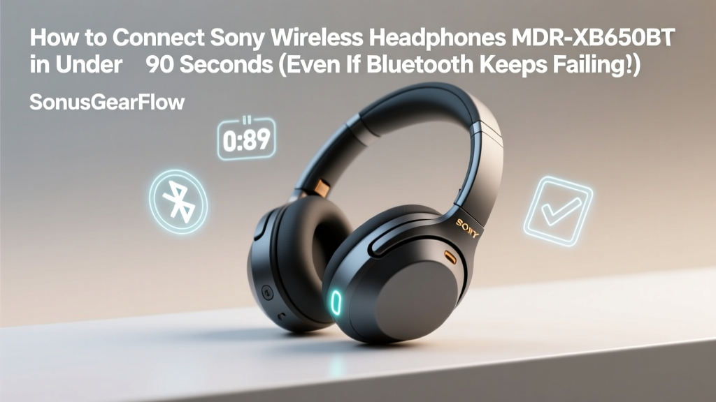 How to Connect Sony Wireless Headphones MDR-XB650BT in Under 90 Seconds (Even If Bluetooth Keeps Failing or Pairing Won’t Stick)