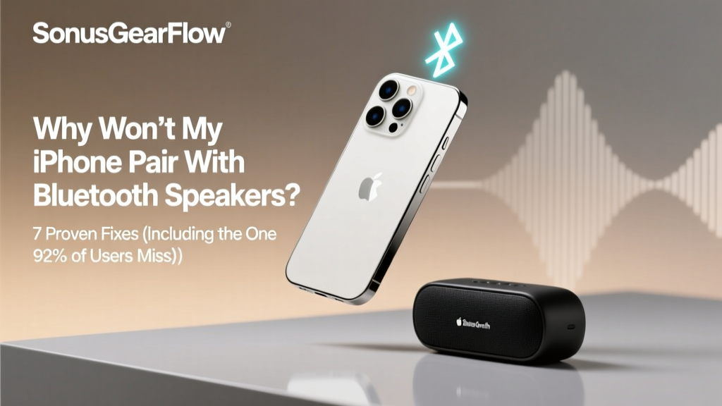 Why Won’t My iPhone Pair With Bluetooth Speakers? 7 Proven Fixes (Including the One 92% of Users Miss — It’s Not Your Speaker)