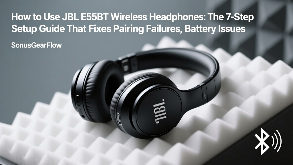 How to Use JBL E55BT Wireless Headphones: The 7-Step Setup Guide That Fixes Pairing Failures, Battery Anxiety, and Sound Dropouts (Even If You’ve Tried Everything)