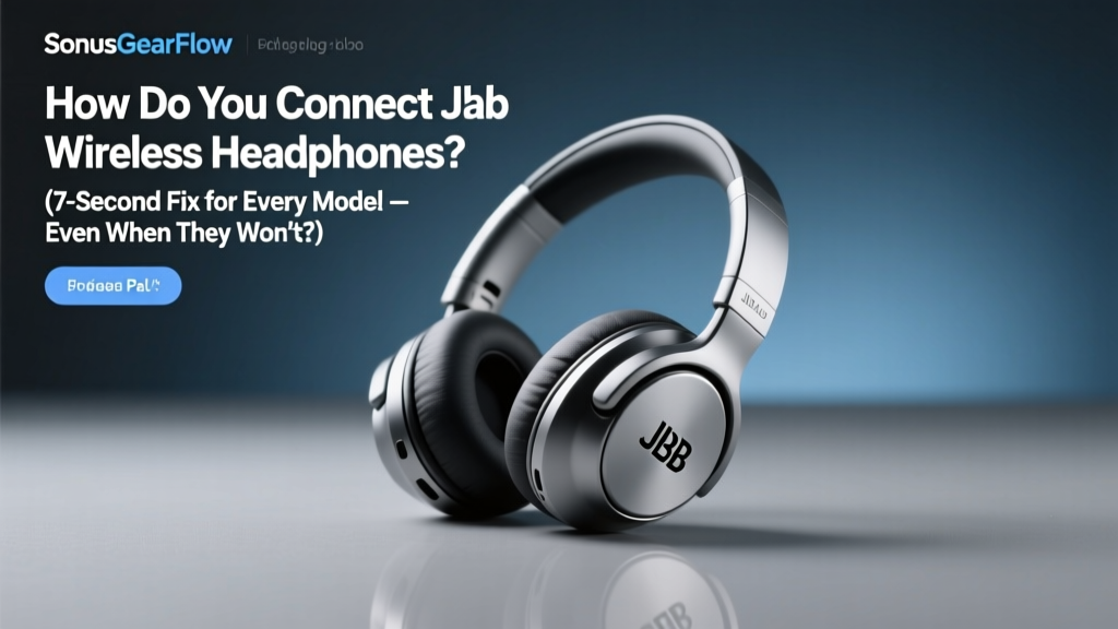How Do You Connect JLab Wireless Headphones? (7-Second Fix for Every Model — Even When They Won’t Pair or Keep Disconnecting)