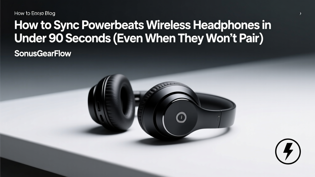 How to Sync Powerbeats Wireless Headphones in Under 90 Seconds (Even When They Won’t Pair, Flash Red, or Disconnect Mid-Workout)