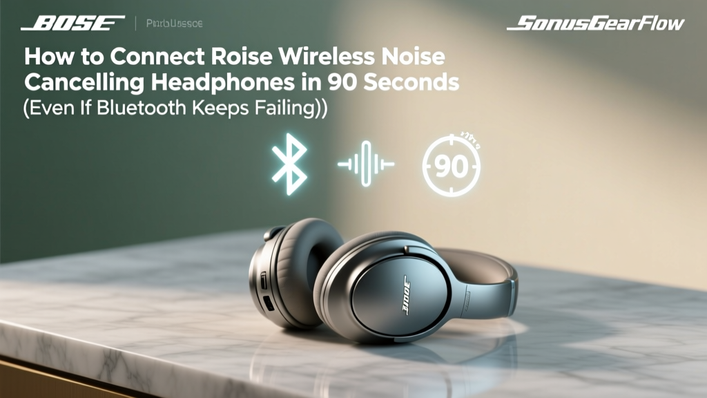 How to Connect Bose Wireless Noise Cancelling Headphones in 90 Seconds (Even If Bluetooth Keeps Failing or Your Device Won’t Recognize Them)
