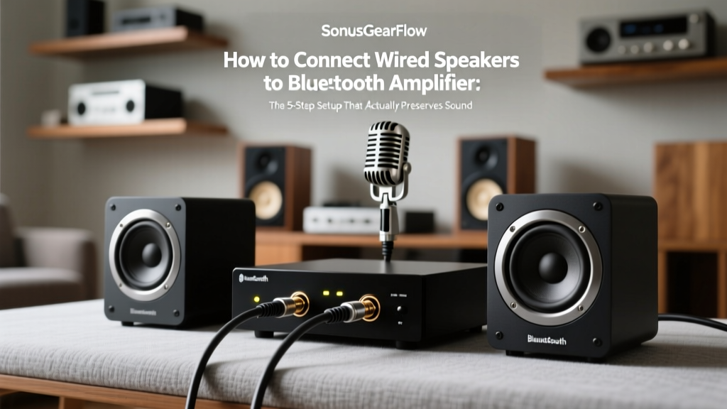 How to Connect Wired Speakers to Bluetooth Amplifier: The 5-Step Setup That Actually Preserves Sound Quality (No Adapter Guesswork or Distortion)