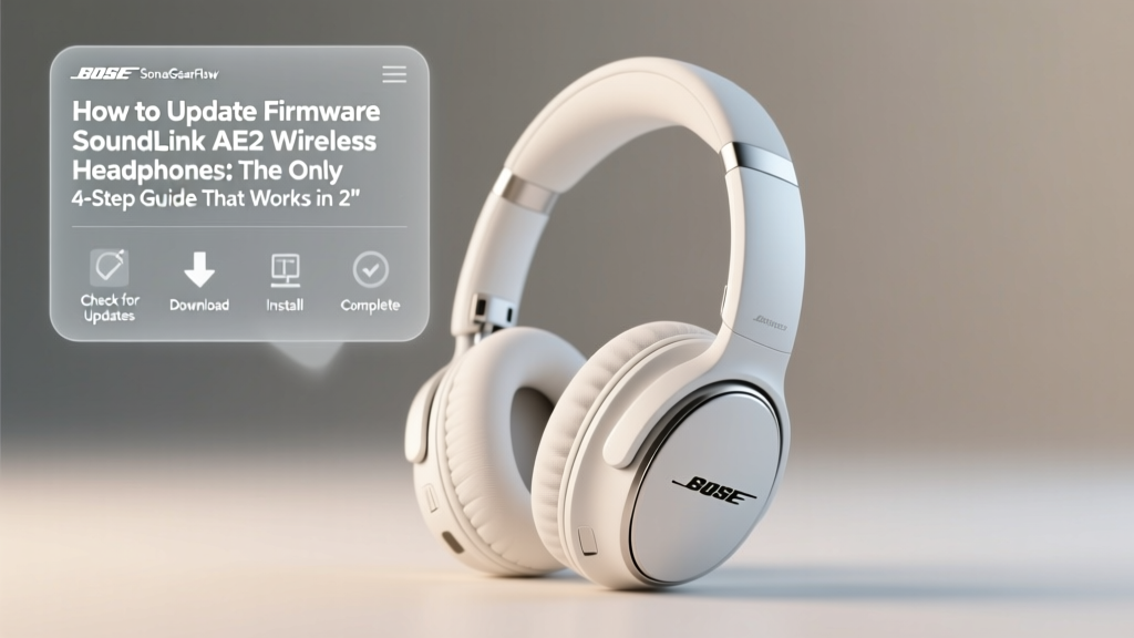 How to Update Firmware Bose SoundLink AE2 Wireless Headphones: The Only 4-Step Guide That Works in 2024 (No App Required — Yes, Really)