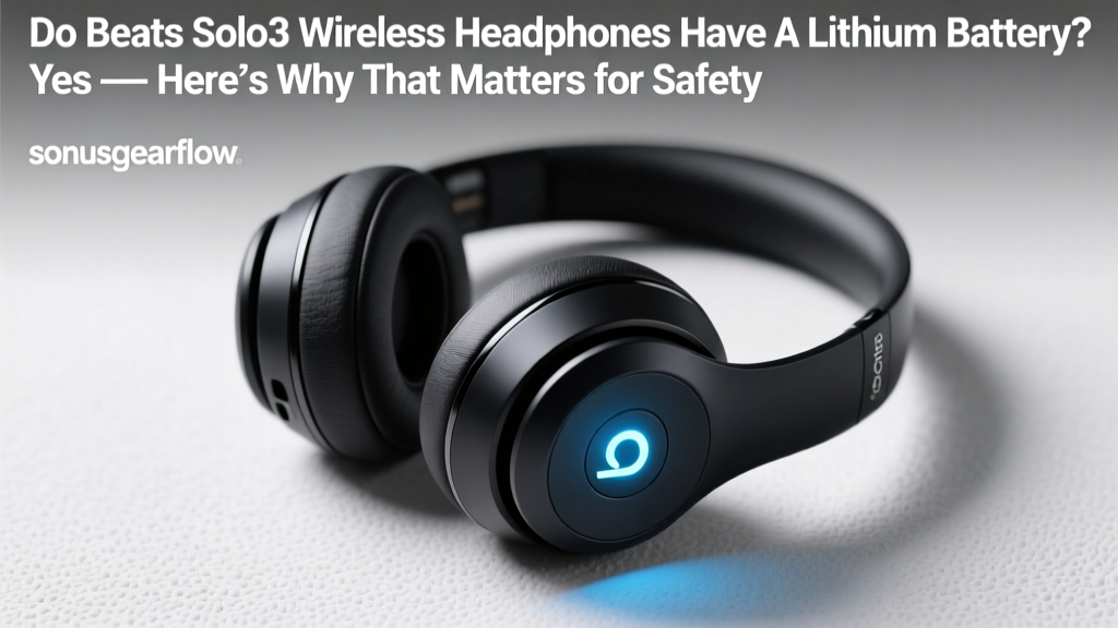 Do Beats Solo3 Wireless Headphones Have a Lithium Battery? Yes — Here’s Why That Matters for Safety, Lifespan, and What to Do When It Degrades (Not Just ‘Yes’ or ‘No’)