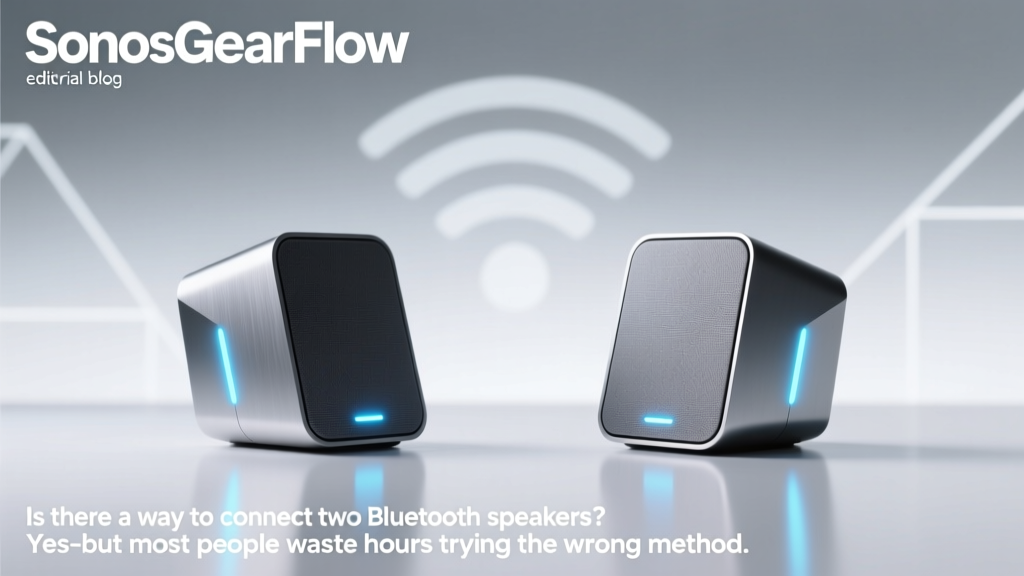 Is there a way to connect two bluetooth speakers? Yes—but most people waste hours trying the wrong method; here’s the *only* 3-step approach that actually delivers true stereo sync (no lag, no dropouts, no brand lock-in).