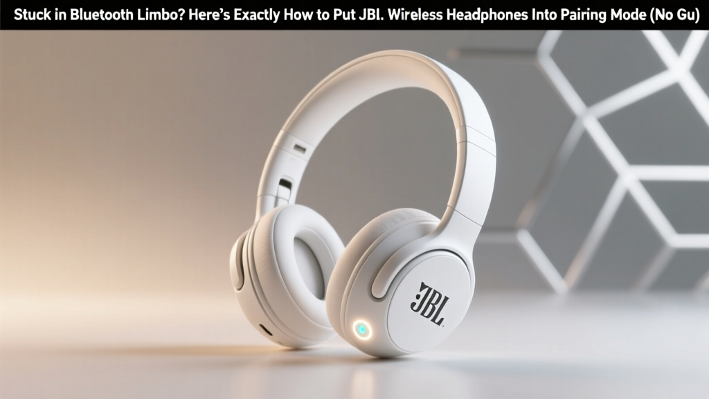 Stuck in Bluetooth Limbo? Here’s Exactly How to Put JBL Wireless Headphones Into Pairing Mode (No Guesswork, No Resets, Just 3 Reliable Methods That Work Every Time)