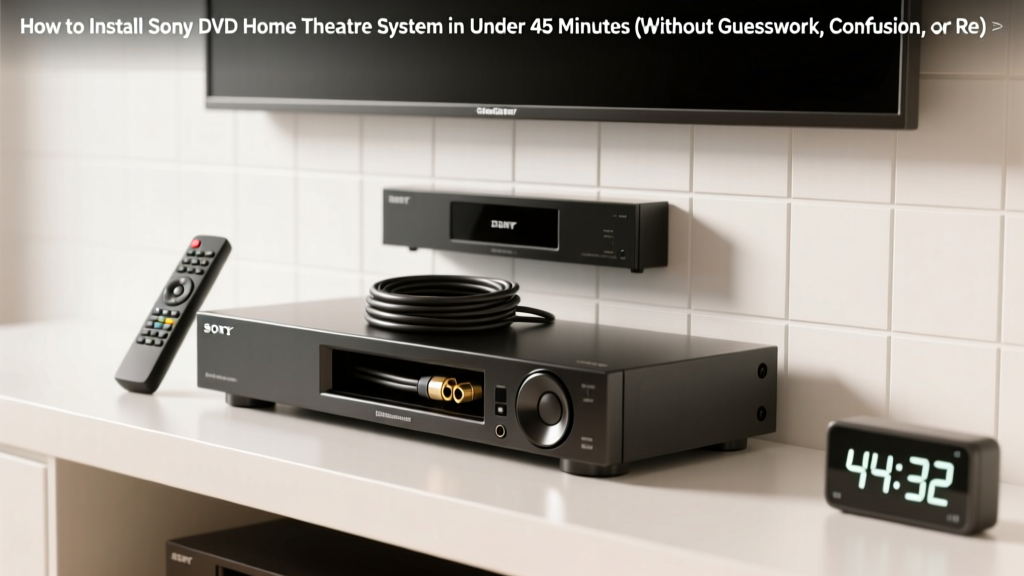 How to Install Sony DVD Home Theater System in Under 45 Minutes (Without Guesswork, Confusion, or Rewiring Your Entire Living Room)