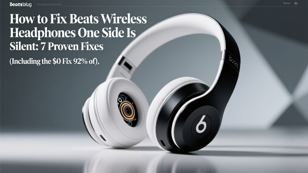 How to Fix Beats Wireless Headphones One Side Is Silent: 7 Proven Fixes (Including the $0 Fix 92% of Users Miss)