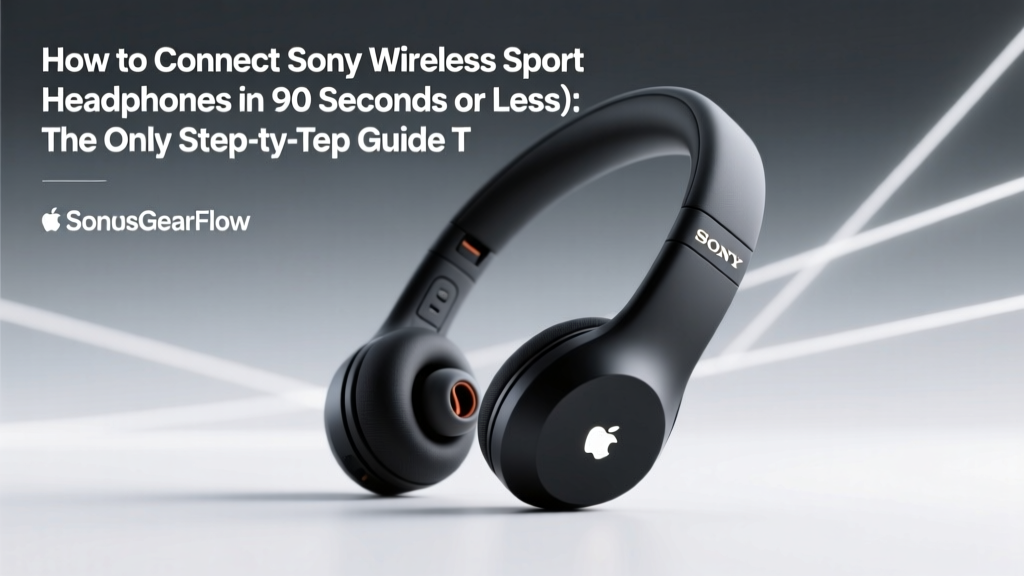 How to Connect Sony Wireless Sport Headphones (in 90 Seconds or Less): The Only Step-by-Step Guide That Fixes Bluetooth Pairing Failures, Auto-Reconnect Glitches, and Multi-Device Confusion — No Tech Degree Required