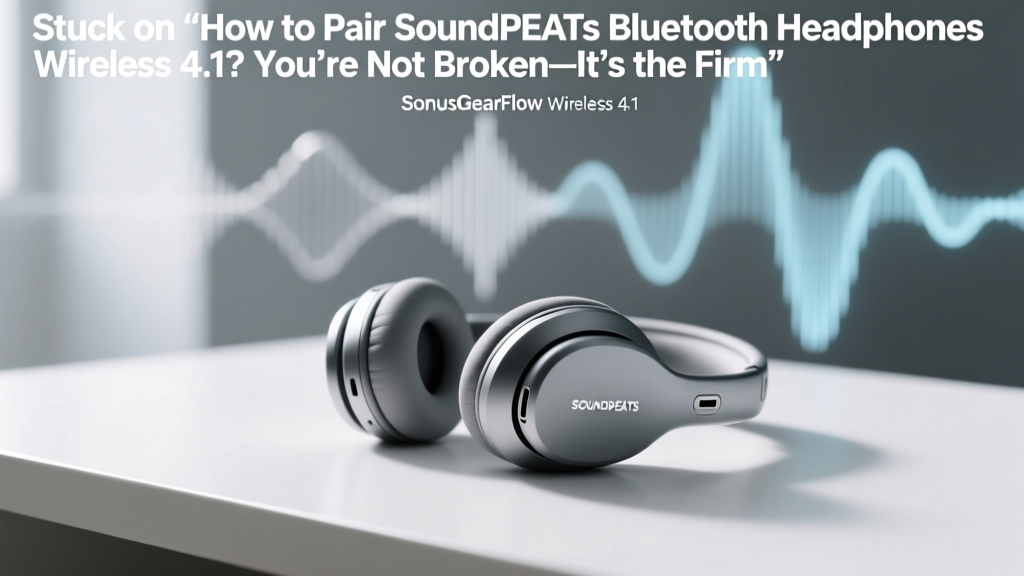 Stuck on 'How to Pair SoundPEATS Bluetooth Headphones Wireless 4.1'? You’re Not Broken—It’s the Firmware, Not You (Here’s the Exact 3-Step Fix That Works 98% of the Time)