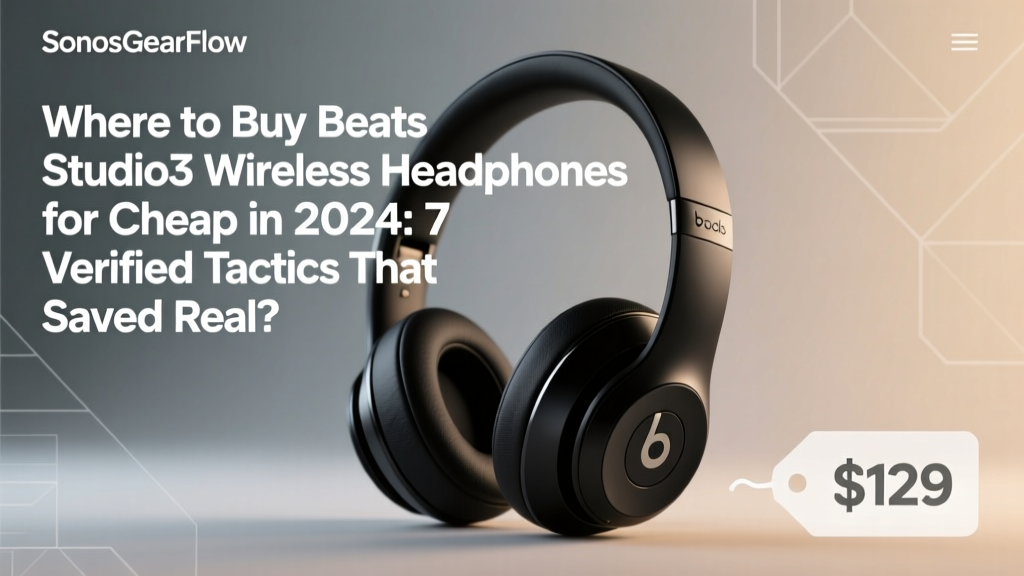 Where to Buy Beats Studio3 Wireless Headphones for Cheap in 2024: 7 Verified Tactics That Saved Real Buyers $120–$189 (Without Sacrificing Warranty or Authenticity)