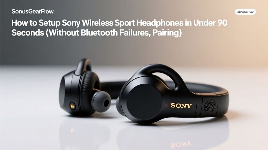 How to Setup Sony Wireless Sport Headphones in Under 90 Seconds (Without Bluetooth Failures, Pairing Loops, or Battery Confusion — Step-by-Step for WF-SP800N, WH-CH720N & Newer Models)