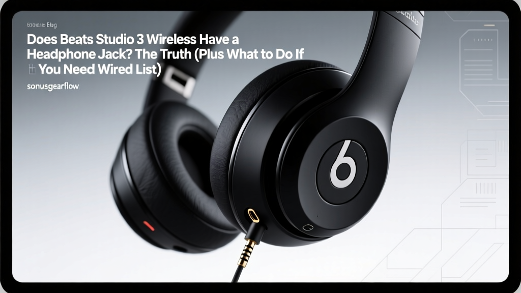 Does Beats Studio 3 Wireless Have a Headphone Jack? The Truth (Plus What to Do If You Need Wired Listening Right Now)