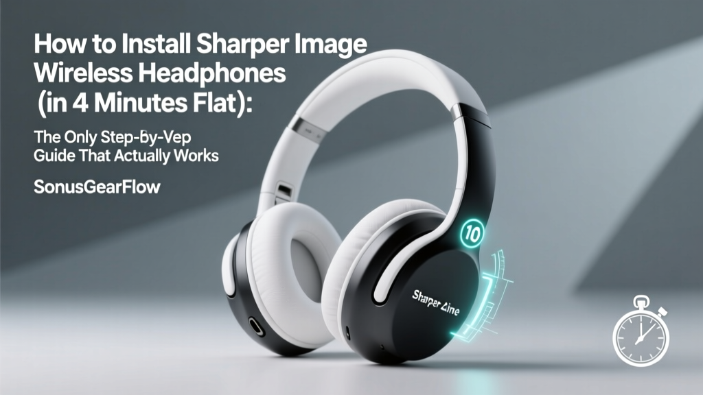 How to Install Sharper Image Wireless Headphones (in 4 Minutes Flat): The Only Step-by-Step Guide That Actually Works — No Bluetooth Pairing Failures, No Charging Confusion, No Manual Hunt Required