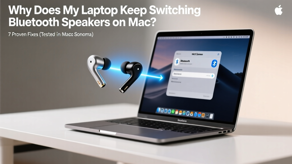 Why Does My Laptop Keep Switching Bluetooth Speakers on Mac? 7 Proven Fixes (Tested on macOS Sonoma & Sequoia — No More Mid-Song Dropouts)