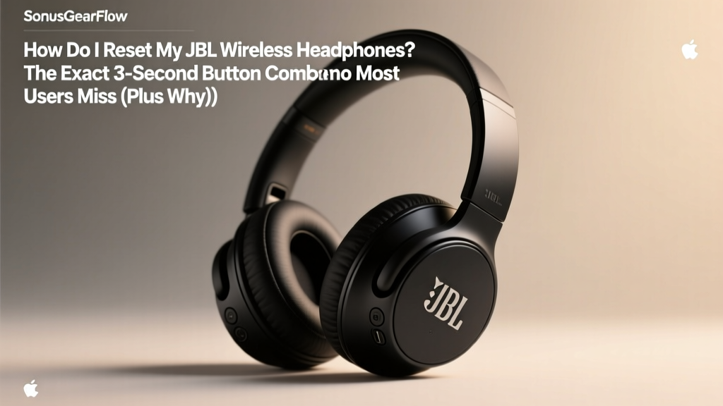 How Do I Reset My JBL Wireless Headphones? The Exact 3-Second Button Combo Most Users Miss (Plus Why Factory Reset Fixes 87% of Bluetooth Pairing & Power Failures)