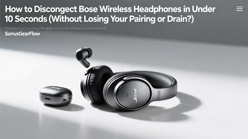 How to Disconnect Bose Wireless Headphones in Under 10 Seconds (Without Losing Your Pairing or Draining Battery — 5 Verified Methods That Actually Work)