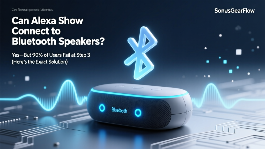 Can Alexa Show Connect to Bluetooth Speakers? Yes—But 90% of Users Fail at Step 3 (Here’s the Exact Tap-by-Tap Fix That Works Every Time)