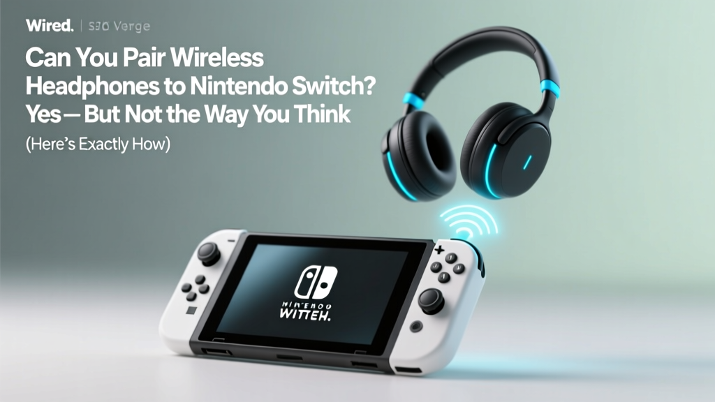 Can You Pair Wireless Headphones to Nintendo Switch? Yes — But Not the Way You Think (Here’s Exactly What Works in 2024 Without Dongles, Hacks, or Losing Audio Sync)