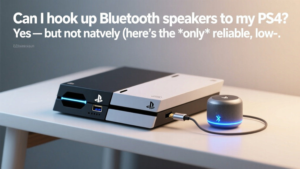 Can I hook up Bluetooth speakers to my PS4? Yes — but not natively (here’s the *only* reliable, low-latency method most gamers miss, plus 3 workarounds that actually work in 2024)