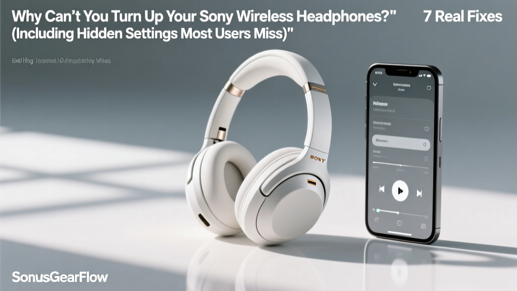 Why Can’t You Turn Up Your Sony Wireless Headphones? 7 Real Fixes (Including Hidden Settings Most Users Miss & Why Volume Limiter Is the #1 Culprit)