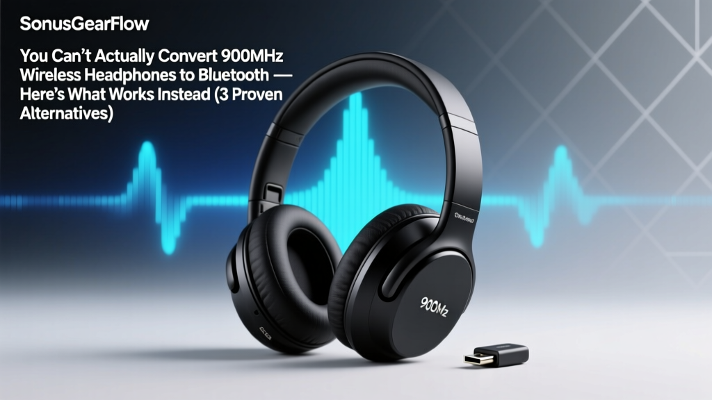 You Can’t Actually Convert 900MHz Wireless Headphones to Bluetooth — Here’s What Works Instead (3 Proven, Low-Cost Fixes That Preserve Sound Quality & Avoid Bricking Your Gear)