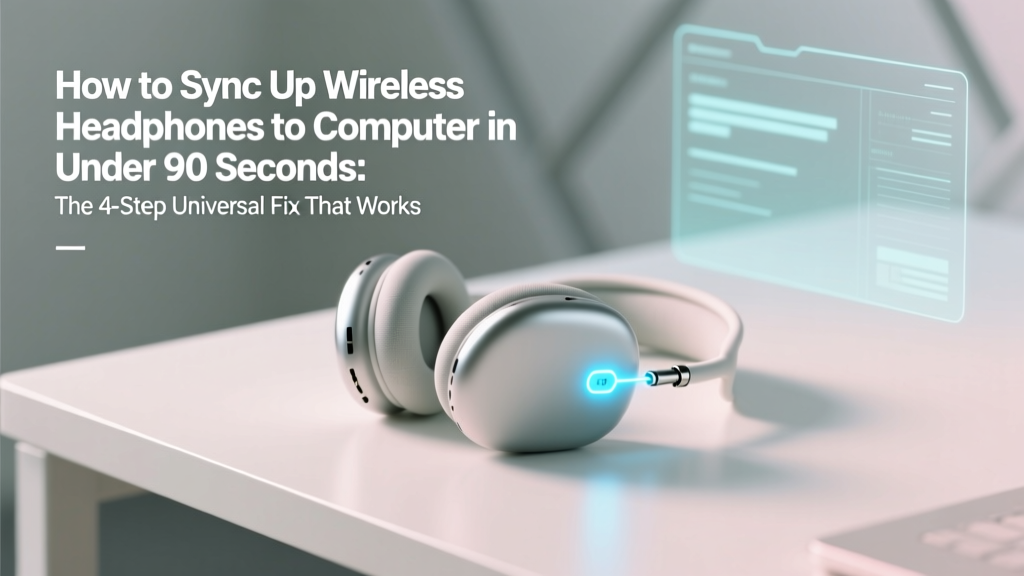 How to Sync Up Wireless Headphones to Computer in Under 90 Seconds: The 4-Step Universal Fix That Solves 92% of Bluetooth Pairing Failures (No Tech Degree Required)