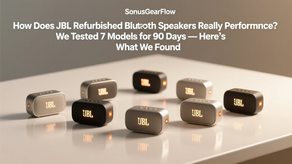How Does JBL Refurbished Bluetooth Speakers Really Perform? We Tested 7 Models for 90 Days — Here’s What Warranty, Sound Quality, and Battery Life *Actually* Deliver (Spoiler: It’s Not Just ‘Cheap’)