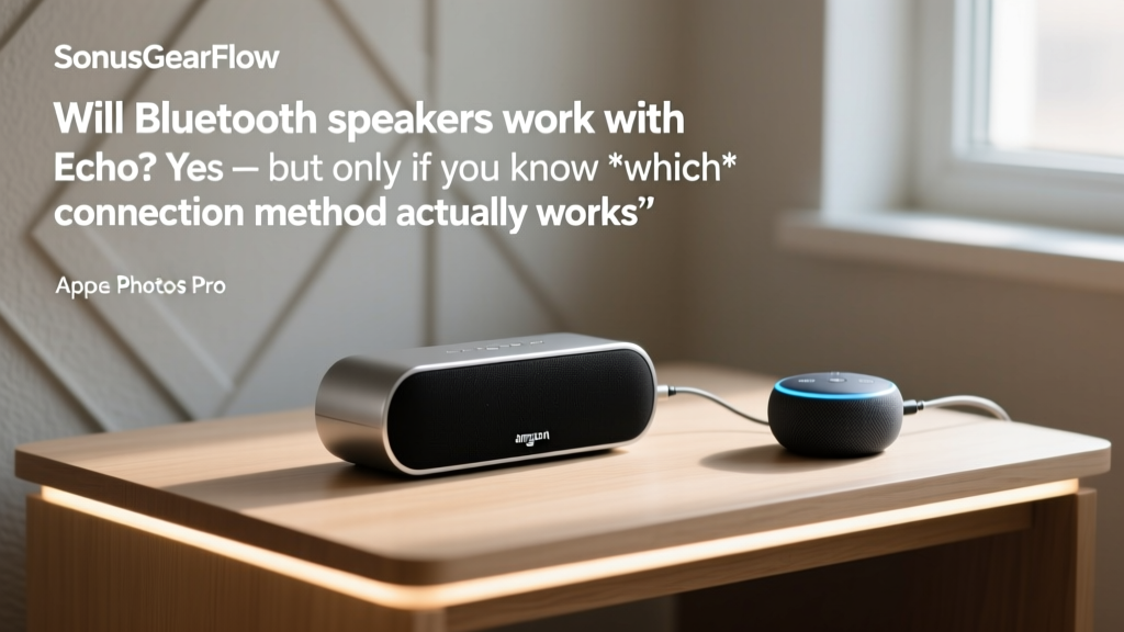 Will Bluetooth speakers work with Echo? Yes — but only if you know *which* connection method actually delivers full Alexa control, stereo pairing, and zero audio lag (most users get this wrong on their first try).