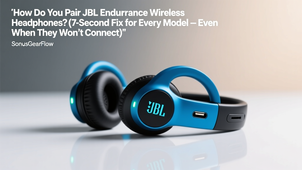 How Do You Pair JBL Endurance Wireless Headphones? (7-Second Fix for Every Model — Even When They Won’t Connect)