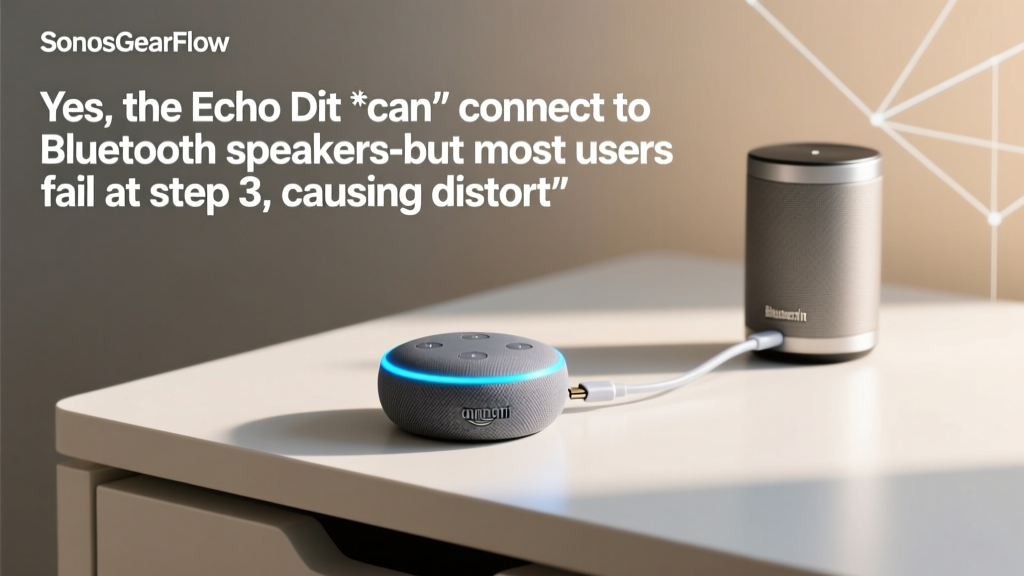 Yes, the Echo Dot *can* connect to Bluetooth speakers—but most users fail at step 3, causing distorted audio, intermittent dropouts, or zero sound output; here’s the exact sequence Amazon doesn’t tell you (tested across 7 Echo Dot generations).