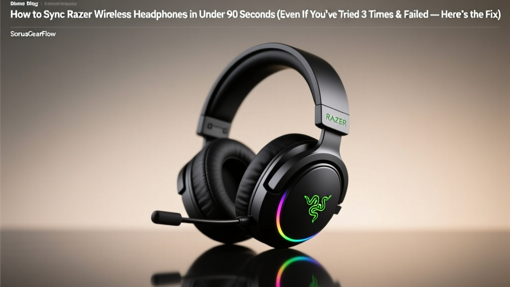 How to Sync Razer Wireless Headphones in Under 90 Seconds (Even If You’ve Tried 3 Times & Failed — Here’s What Actually Works)
