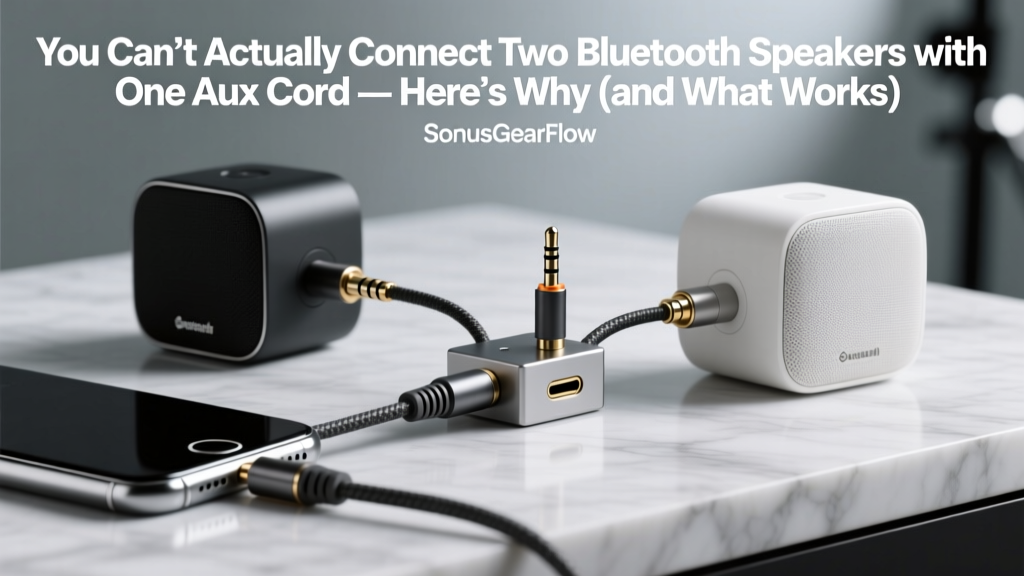 You Can’t Actually Connect Two Bluetooth Speakers with One Aux Cord — Here’s Why (and What Works Instead): A Real-World Audio Engineer’s Guide to True Stereo Pairing, Wired Sync, and Zero-Drop Alternatives