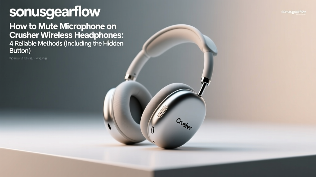 How to Mute Microphone on Crusher Wireless Headphones: 4 Reliable Methods (Including the Hidden Button Combo Most Users Miss — Works on All Models from Crusher ANC to Crusher Evo)