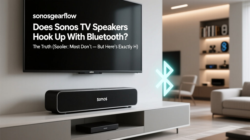Does Sonos TV Speakers Hook Up With Bluetooth? The Truth (Spoiler: Most Don’t — But Here’s Exactly How to Get Wireless Audio Working Without Compromising Sound Quality or Sync)