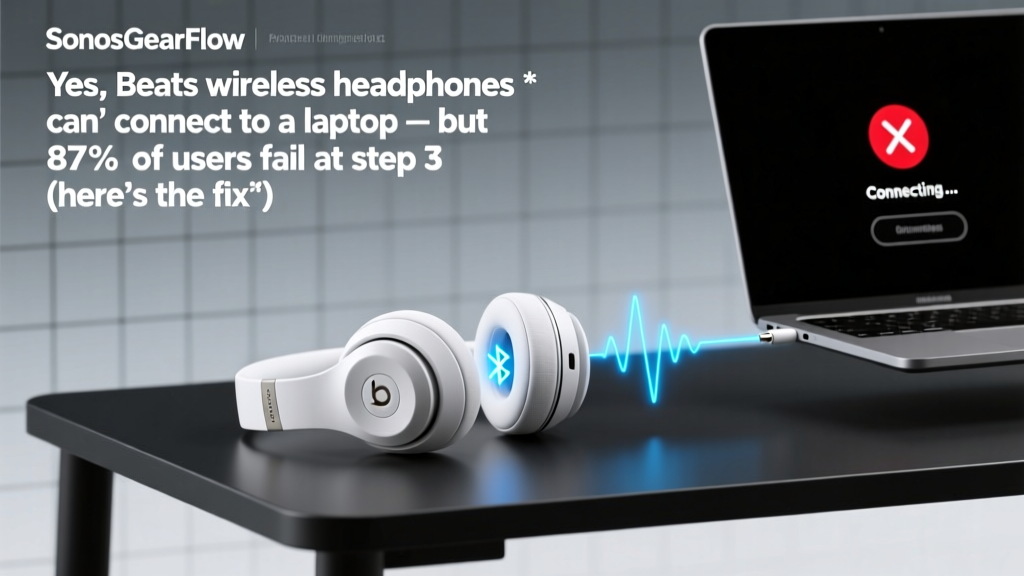 Yes, Beats wireless headphones *can* connect to a laptop — but 87% of users fail at step 3 (here’s the exact Bluetooth pairing sequence that works on Windows 11, macOS Sonoma, and Linux, plus troubleshooting for stutter, latency, and missing mic access)