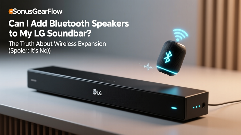 Can I Add Bluetooth Speakers to My LG Soundbar? The Truth About Wireless Expansion (Spoiler: It’s Not Plug-and-Play — Here’s Exactly What Works in 2024)