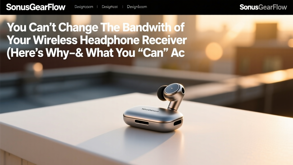 You Can’t Change the Bandwidth of Your Wireless Headphone Receiver (Here’s Why—and What You *Can* Actually Control Instead)