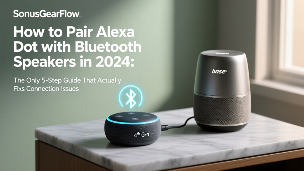 How to Pair Alexa Dot with Bluetooth Speakers in 2024: The Only 5-Step Guide That Actually Fixes Connection Drops, Lag, and 'Device Not Found' Errors (No Tech Degree Required)