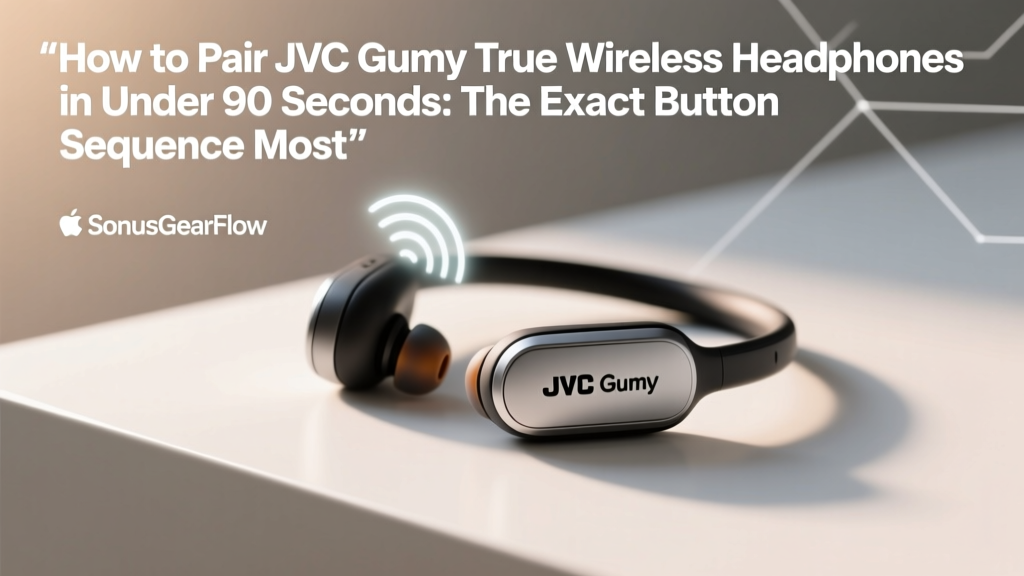 How to Pair JVC Gumy True Wireless Headphones in Under 90 Seconds: The Exact Button Sequence Most Users Miss (Plus Fixes for 'Not Discoverable' & 'Connects Then Drops')