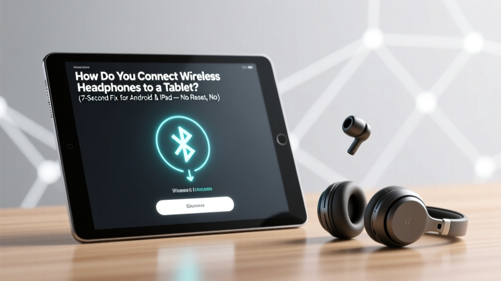 How Do You Connect Wireless Headphones to a Tablet? (7-Second Fix for Android & iPad — No Reset, No App, No Frustration)