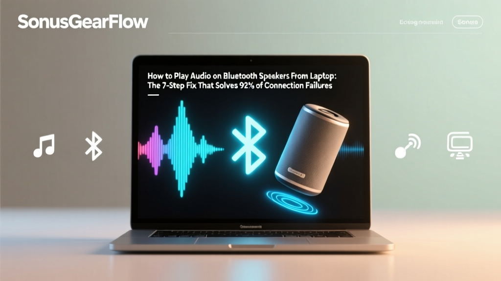 How to Play Audio on Bluetooth Speakers from Laptop: The 7-Step Fix That Solves 92% of Connection Failures (No Tech Degree Required)