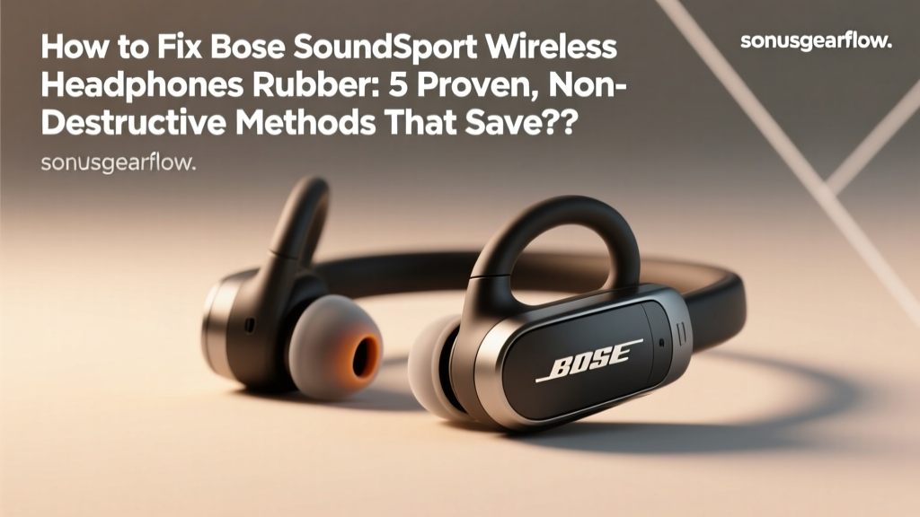 How to Fix Bose SoundSport Wireless Headphones Rubber: 5 Proven, Non-Destructive Methods That Save $129 (No Glue, No Solder, No Warranty Void)