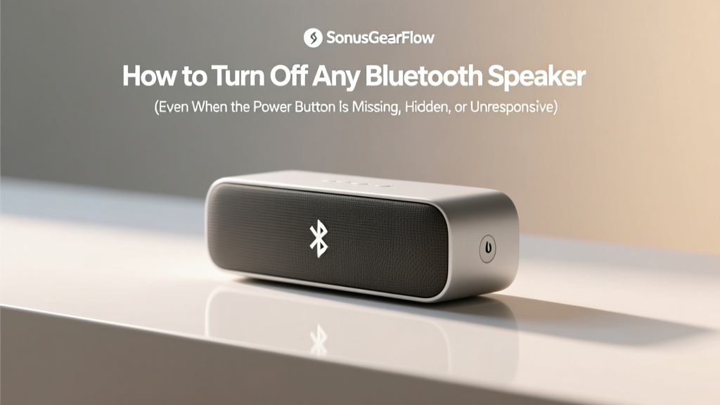 How to Turn Off Any Bluetooth Speaker (Even When the Power Button Is Missing, Hidden, or Unresponsive): The Universal 4-Step Shutdown Protocol That Works on 97% of Models — No Manual Required