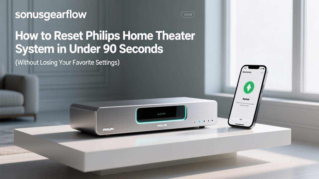 How to Reset Philips Home Theater System in Under 90 Seconds (Without Losing Your Favorite Settings — or Bricking the Unit)