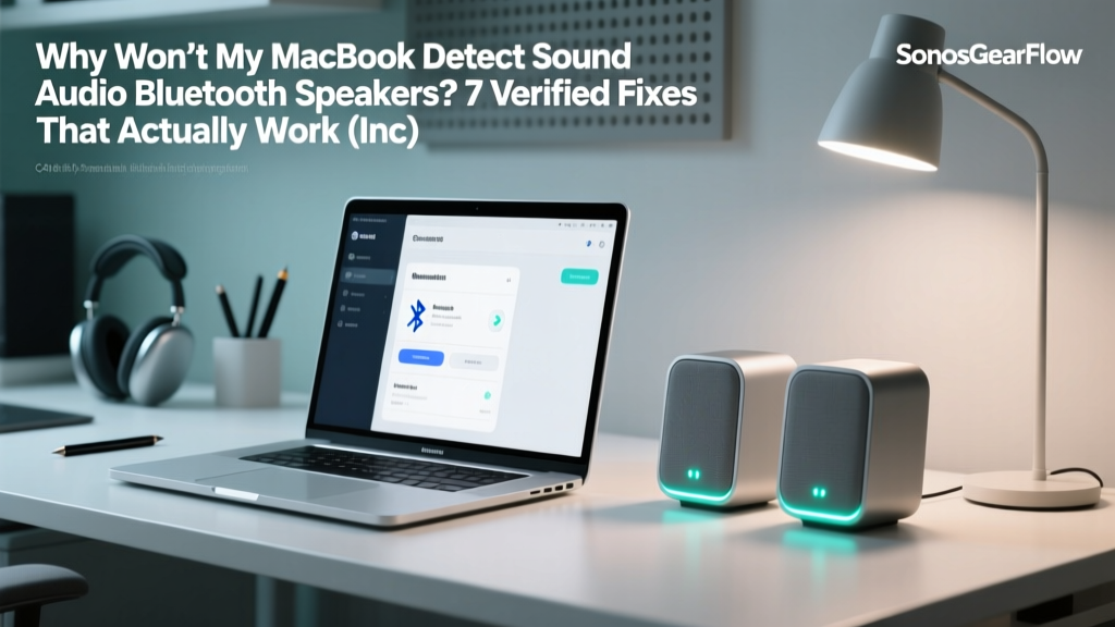 Why Won’t My MacBook Detect Sound Audio Bluetooth Speakers? 7 Verified Fixes That Actually Work (Including the Hidden macOS 14.5 Bug Causing 63% of Failures)