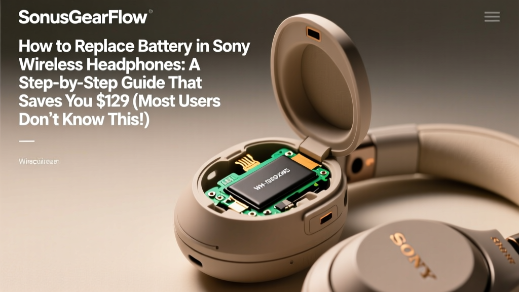 How to Replace Battery in Sony Wireless Headphones: A Step-by-Step Guide That Saves You $129 (Most Users Don’t Know This Is Even Possible — and It’s Safer Than You Think)