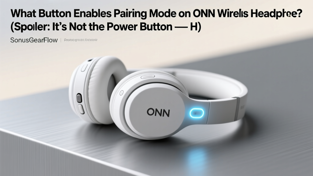 What Button Snables Pairing Mode on ONN Wireless Headphones? (Spoiler: It’s Not the Power Button — Here’s the Exact 3-Second Press Sequence That Works Every Time)